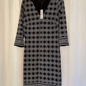 White House Black Market Reversible Dress- Black and White Size M